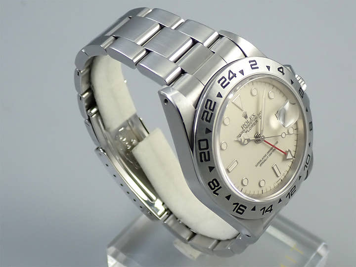 ロレックス エクスプローラーII Ref.16550 ステンレススチール アイボリー文字盤