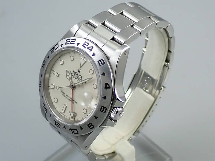 ロレックス エクスプローラーII Ref.16550 ステンレススチール アイボリー文字盤