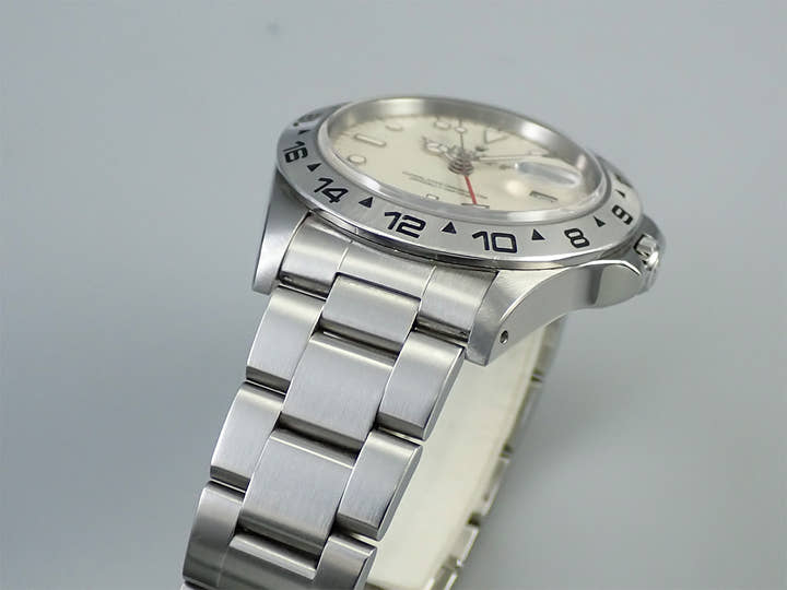 ロレックス エクスプローラーII Ref.16550 ステンレススチール アイボリー文字盤