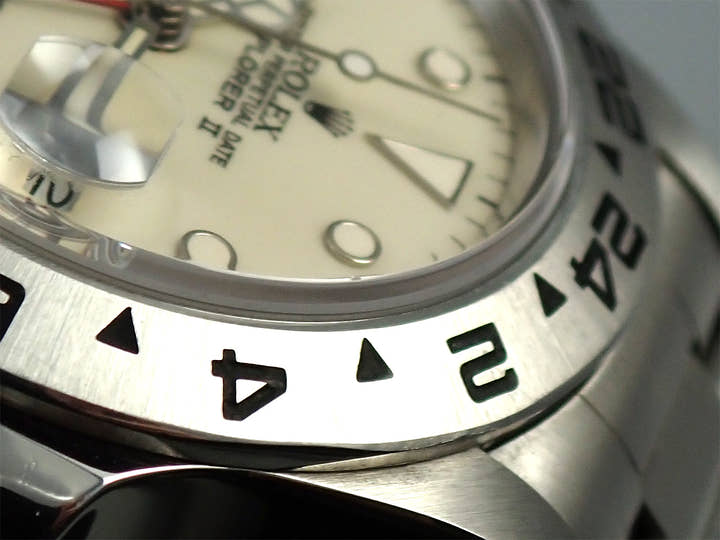 ロレックス エクスプローラーII Ref.16550 ステンレススチール アイボリー文字盤