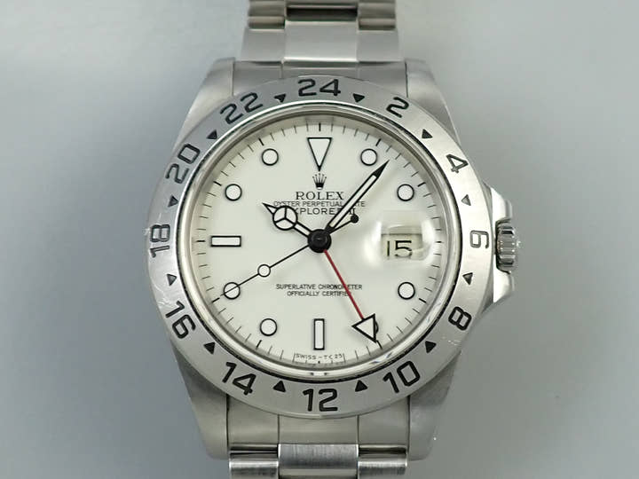 ロレックス エクスプローラーII Ref.16570 ステンレススチール ホワイト文字盤