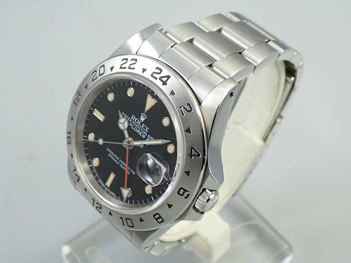 ロレックス エクスプローラーII Ref.16570 ステンレススチール ブラック文字盤