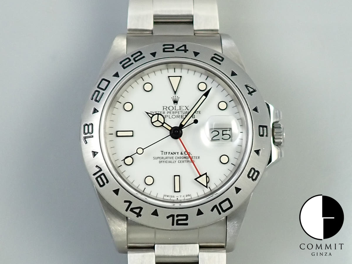 ロレックス エクスプローラーII Ref.16550 ステンレススチール ホワイト文字盤