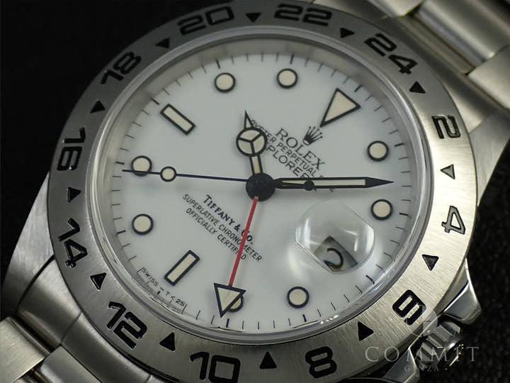 ロレックス エクスプローラーII Ref.16550 ステンレススチール ホワイト文字盤