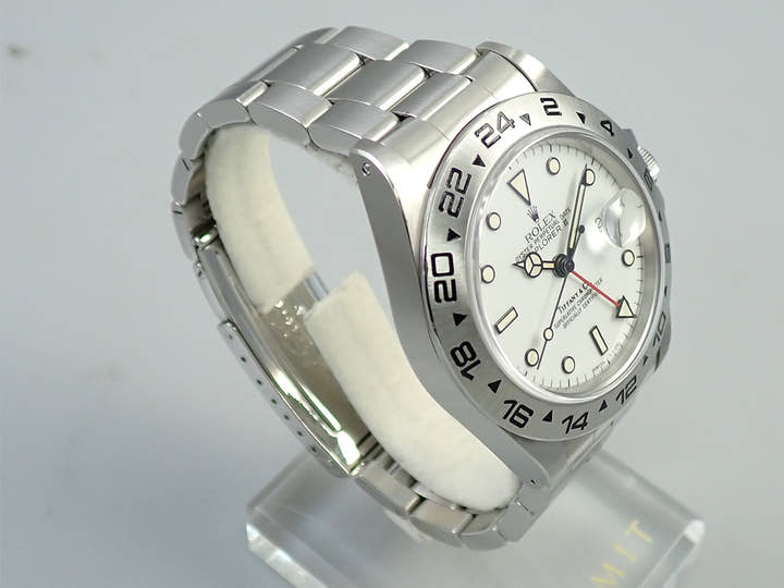 ロレックス エクスプローラーII Ref.16550 ステンレススチール ホワイト文字盤