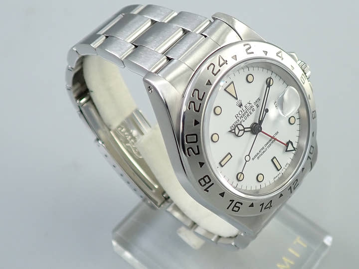 ロレックス エクスプローラーII Ref.16570 ステンレススチール ホワイト文字盤