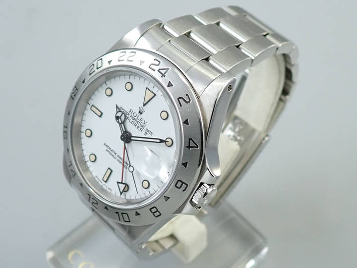ロレックス エクスプローラーII Ref.16570 ステンレススチール ホワイト文字盤