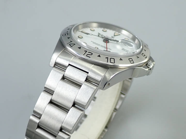 ロレックス エクスプローラーII Ref.16570 ステンレススチール ホワイト文字盤