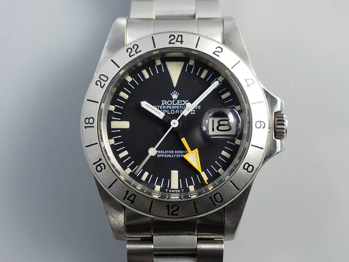 ロレックス エクスプローラーII Ref.1655 ステンレススチール ブラック文字盤