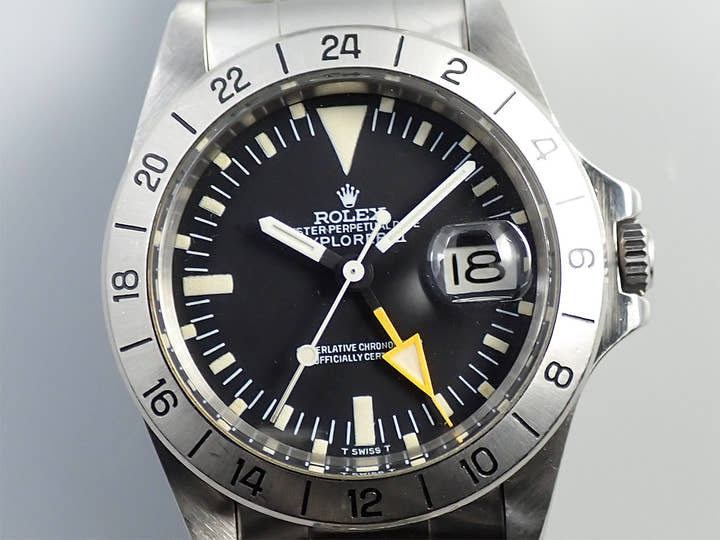 ロレックス エクスプローラーII Ref.1655 ステンレススチール ブラック文字盤