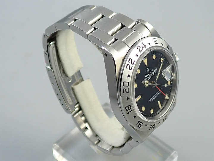 ロレックス エクスプローラーII Ref.16570 ステンレススチール ブラック文字盤