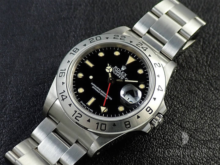 ロレックス エクスプローラーII Ref.16570 ステンレススチール ブラック文字盤