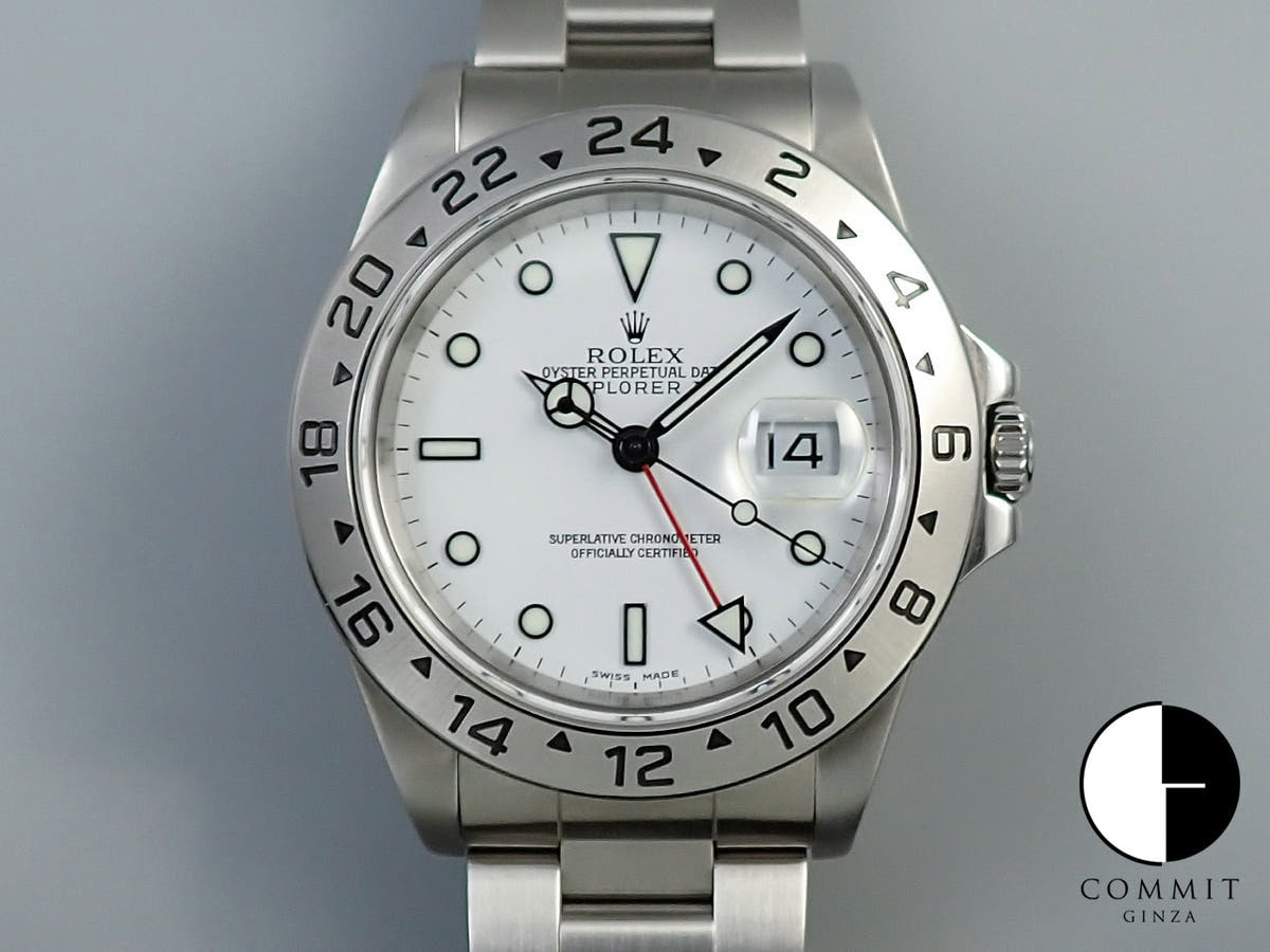 Rolex Explorer II Ref. 16570 Stainless Steel White Dial
