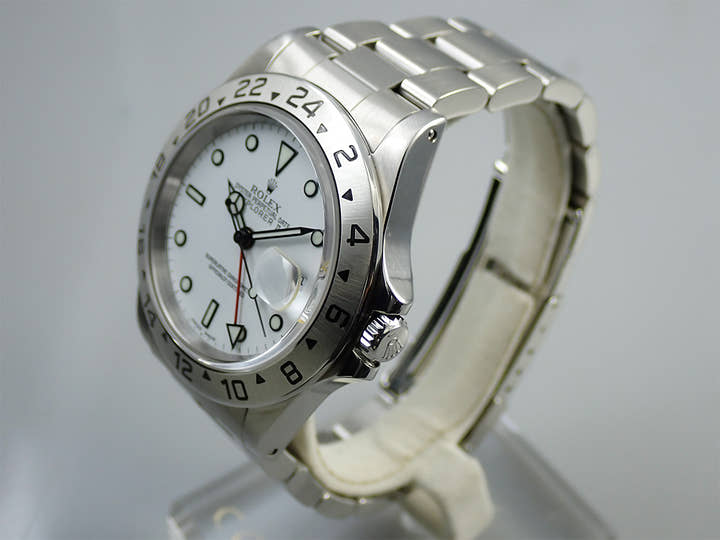 Rolex Explorer II Ref. 16570 Stainless Steel White Dial