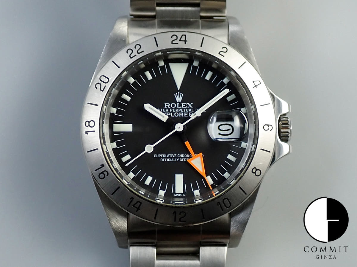 ロレックス エクスプローラーII Ref.1655 ステンレススチール ブラック文字盤