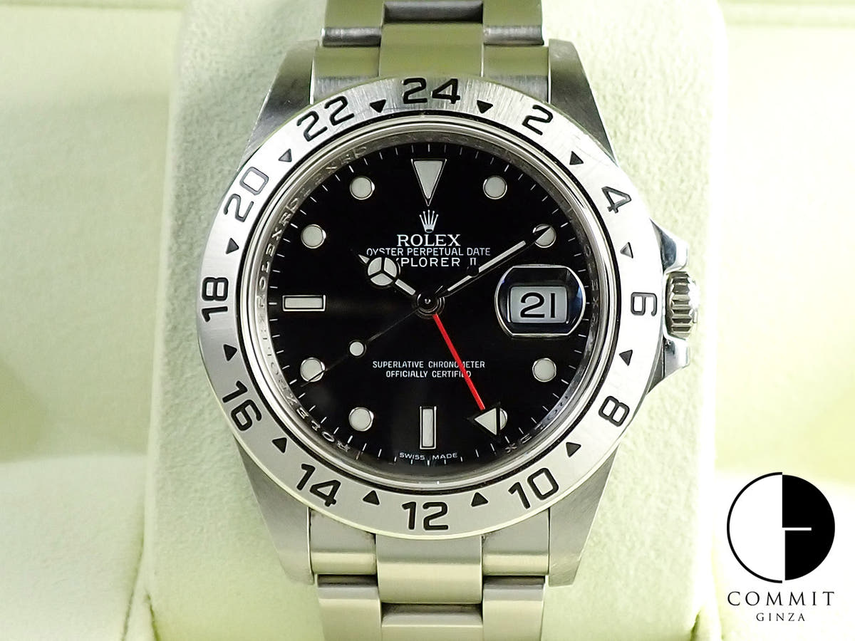Rolex Explorer II Ref. 16570 Stainless Steel Black Dial