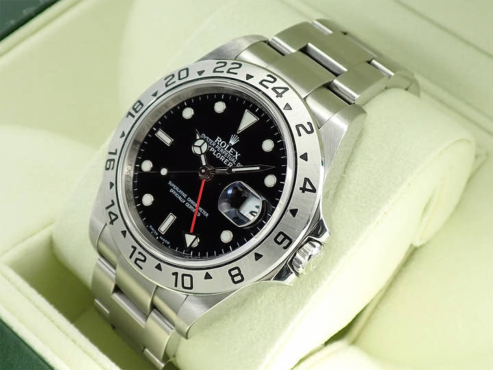 Rolex Explorer II Ref. 16570 Stainless Steel Black Dial
