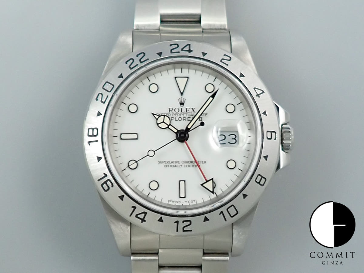Rolex Explorer II Ref. 16570 Stainless Steel White Dial
