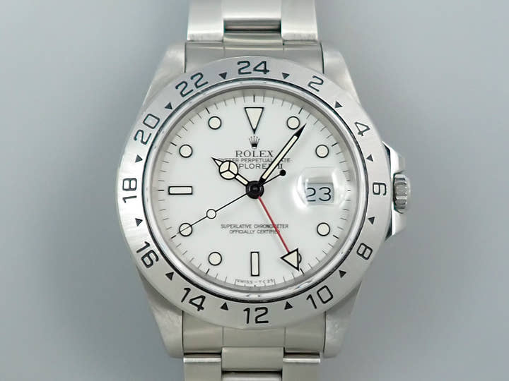 Rolex Explorer II Ref. 16570 Stainless Steel White Dial
