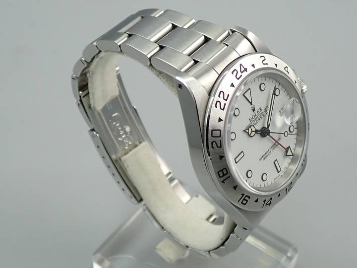 Rolex Explorer II Ref. 16570 Stainless Steel White Dial