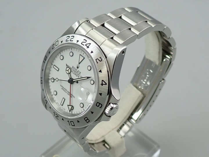 Rolex Explorer II Ref. 16570 Stainless Steel White Dial