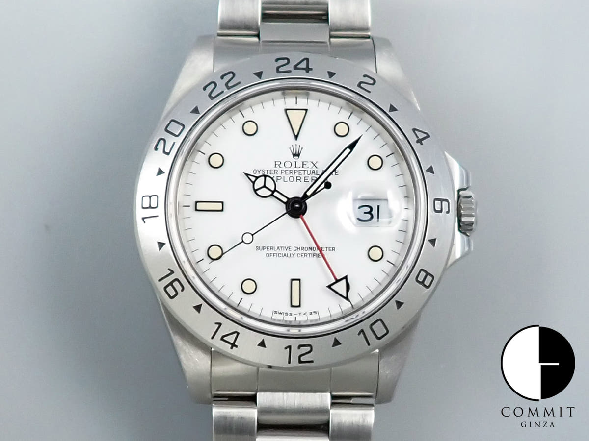 ロレックス エクスプローラーII Ref.16570 ステンレススチール ホワイト文字盤