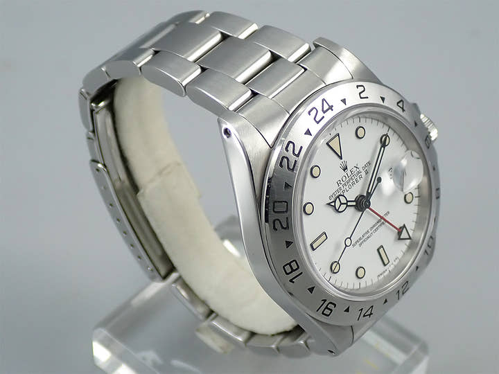 ロレックス エクスプローラーII Ref.16570 ステンレススチール ホワイト文字盤