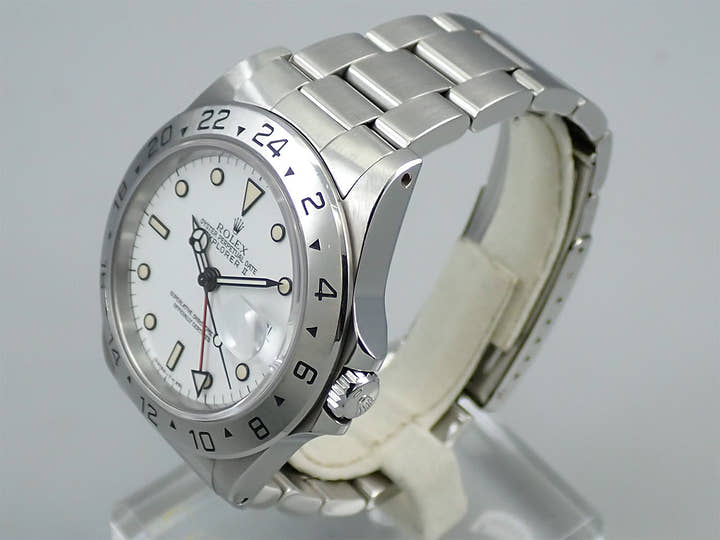 ロレックス エクスプローラーII Ref.16570 ステンレススチール ホワイト文字盤