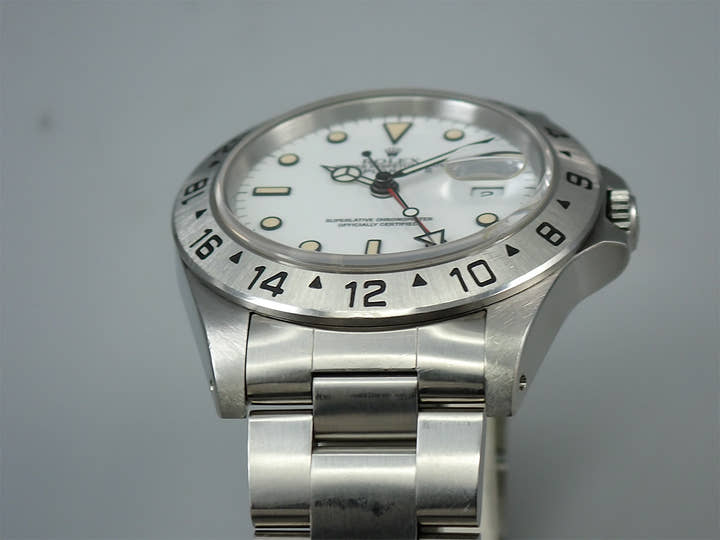 ロレックス エクスプローラーII Ref.16570 ステンレススチール ホワイト文字盤
