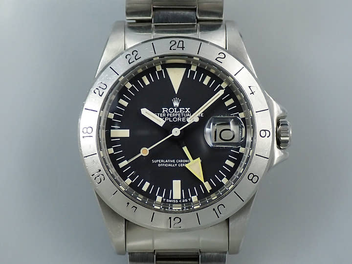 ロレックス エクスプローラーII Ref.1655 ステンレススチール ブラック文字盤