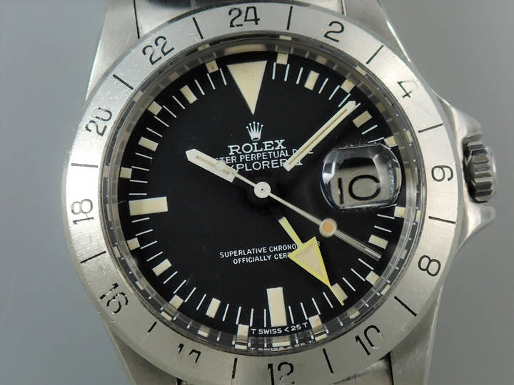 ロレックス エクスプローラーII Ref.1655 ステンレススチール ブラック文字盤