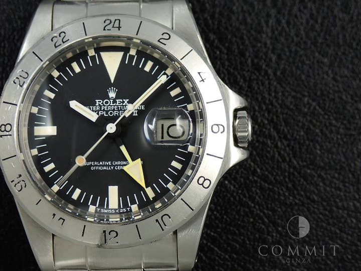 ロレックス エクスプローラーII Ref.1655 ステンレススチール ブラック文字盤