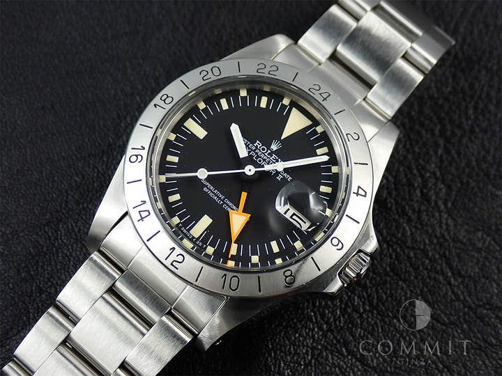 ロレックス エクスプローラーII Ref.1655 ステンレススチール ブラック文字盤