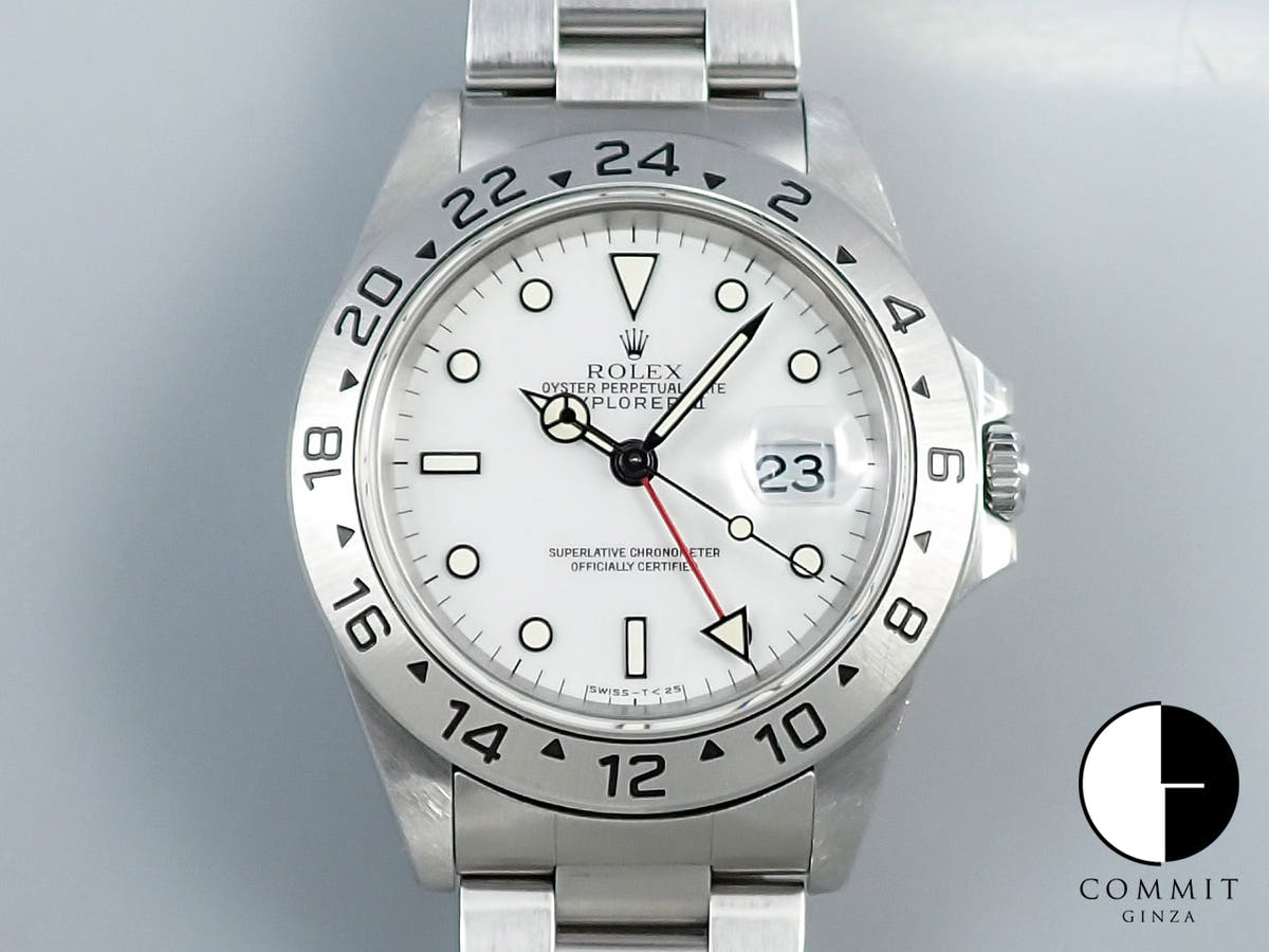 Rolex Explorer II Ref. 16570 Stainless Steel White Dial