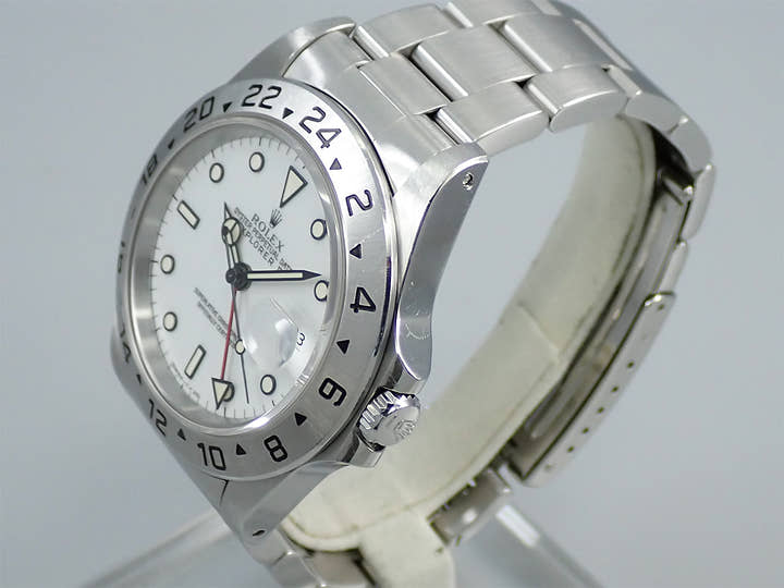 Rolex Explorer II Ref. 16570 Stainless Steel White Dial