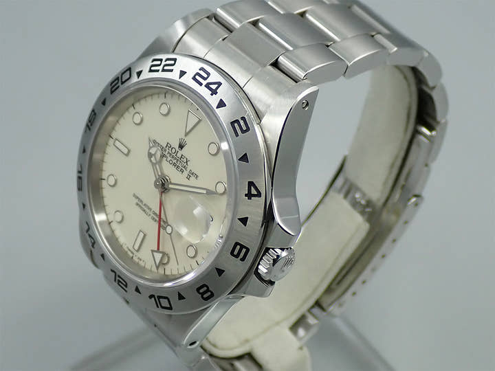 ロレックス エクスプローラーII Ref.16550 ステンレススチール アイボリー文字盤