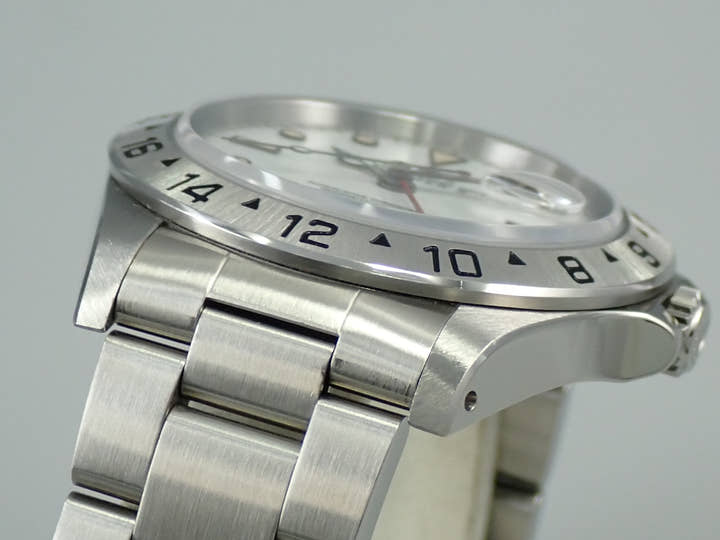 ロレックス エクスプローラーII Ref.16570 ステンレススチール ホワイト文字盤