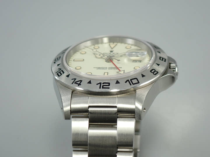 ロレックス エクスプローラーII Ref.16550 ステンレススチール アイボリー文字盤