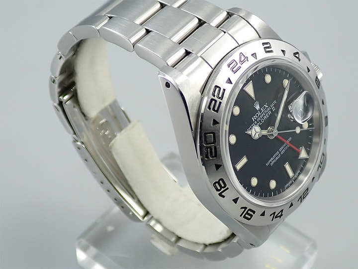 ロレックス エクスプローラーII Ref.16550 ステンレススチール ブラック文字盤
