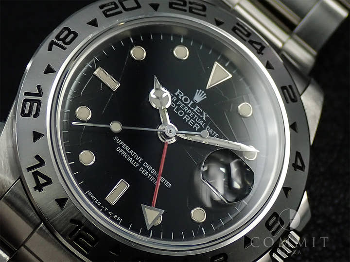 ロレックス エクスプローラーII Ref.16550 ステンレススチール ブラック文字盤