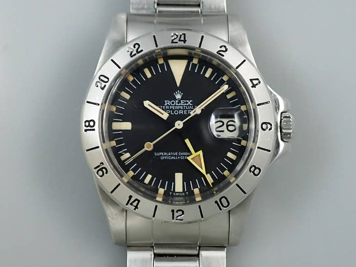 ロレックス エクスプローラーII Ref.1655 ステンレススチール ブラック文字盤