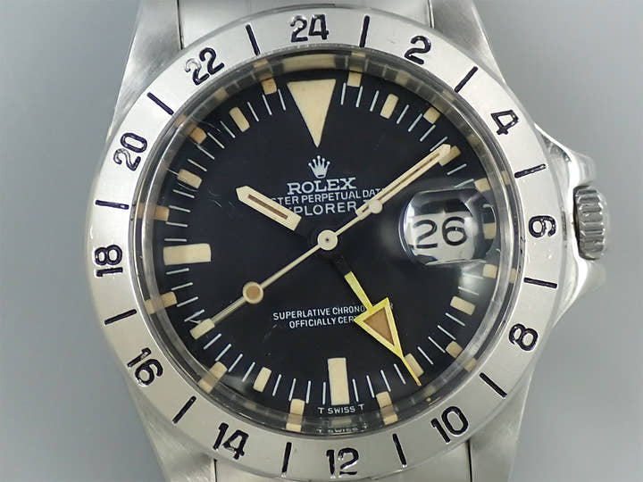 ロレックス エクスプローラーII Ref.1655 ステンレススチール ブラック文字盤