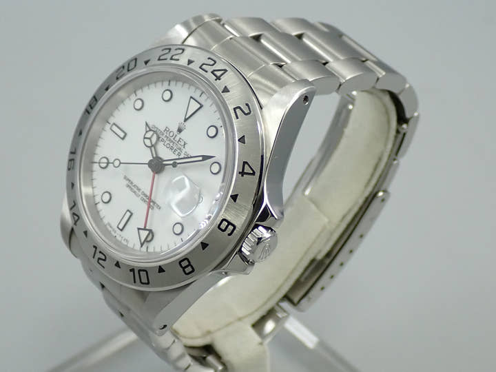 ロレックス エクスプローラーII Ref.16570 ステンレススチール ホワイト文字盤
