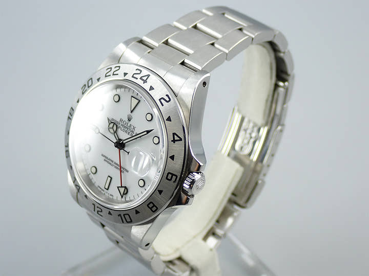 ロレックス エクスプローラーII Ref.16570 ステンレススチール ホワイト文字盤