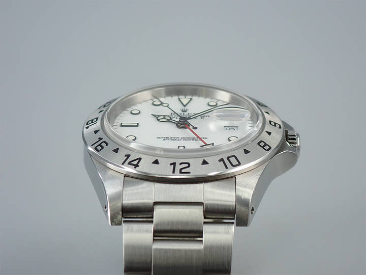 ロレックス エクスプローラーII Ref.16570 ステンレススチール ホワイト文字盤