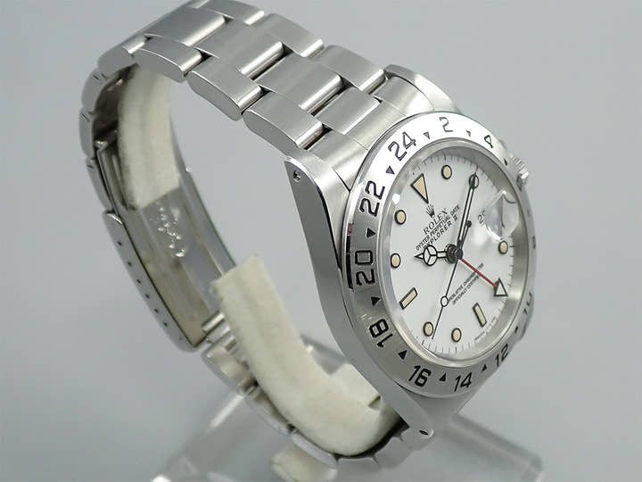 ロレックス エクスプローラーII Ref.16570 ステンレススチール ホワイト文字盤