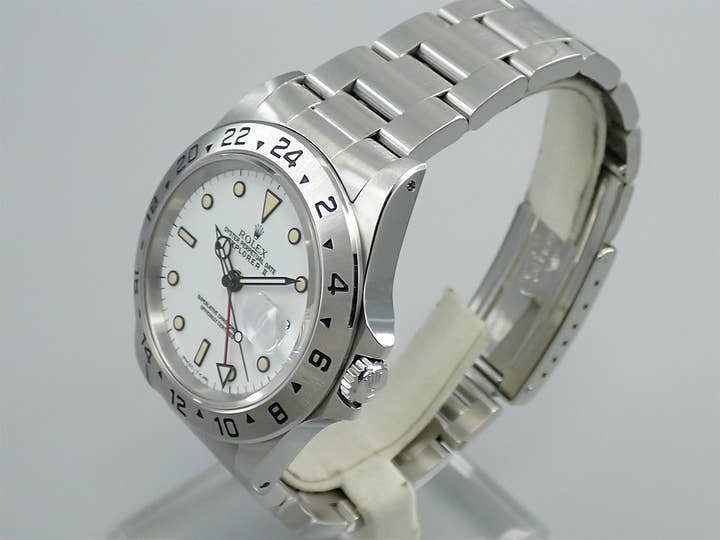 ロレックス エクスプローラーII Ref.16570 ステンレススチール ホワイト文字盤