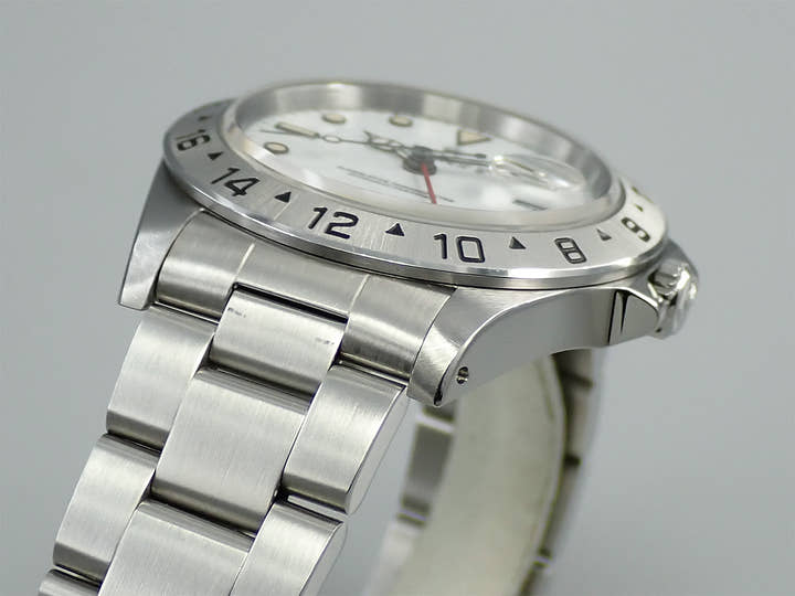 ロレックス エクスプローラーII Ref.16570 ステンレススチール ホワイト文字盤