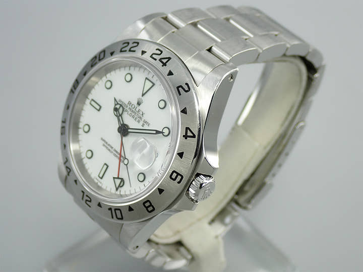 ロレックス エクスプローラーII Ref.16570 ステンレススチール ホワイト文字盤