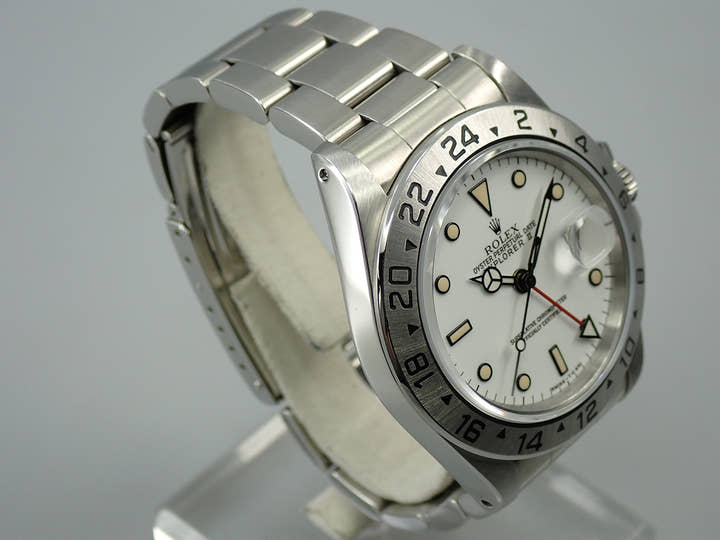 ロレックス エクスプローラーII Ref.16570 ステンレススチール ホワイト文字盤